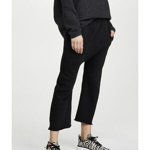 Nili Lotan SF Drop Crotch Sweatpant Size Medium Charcoal Gray